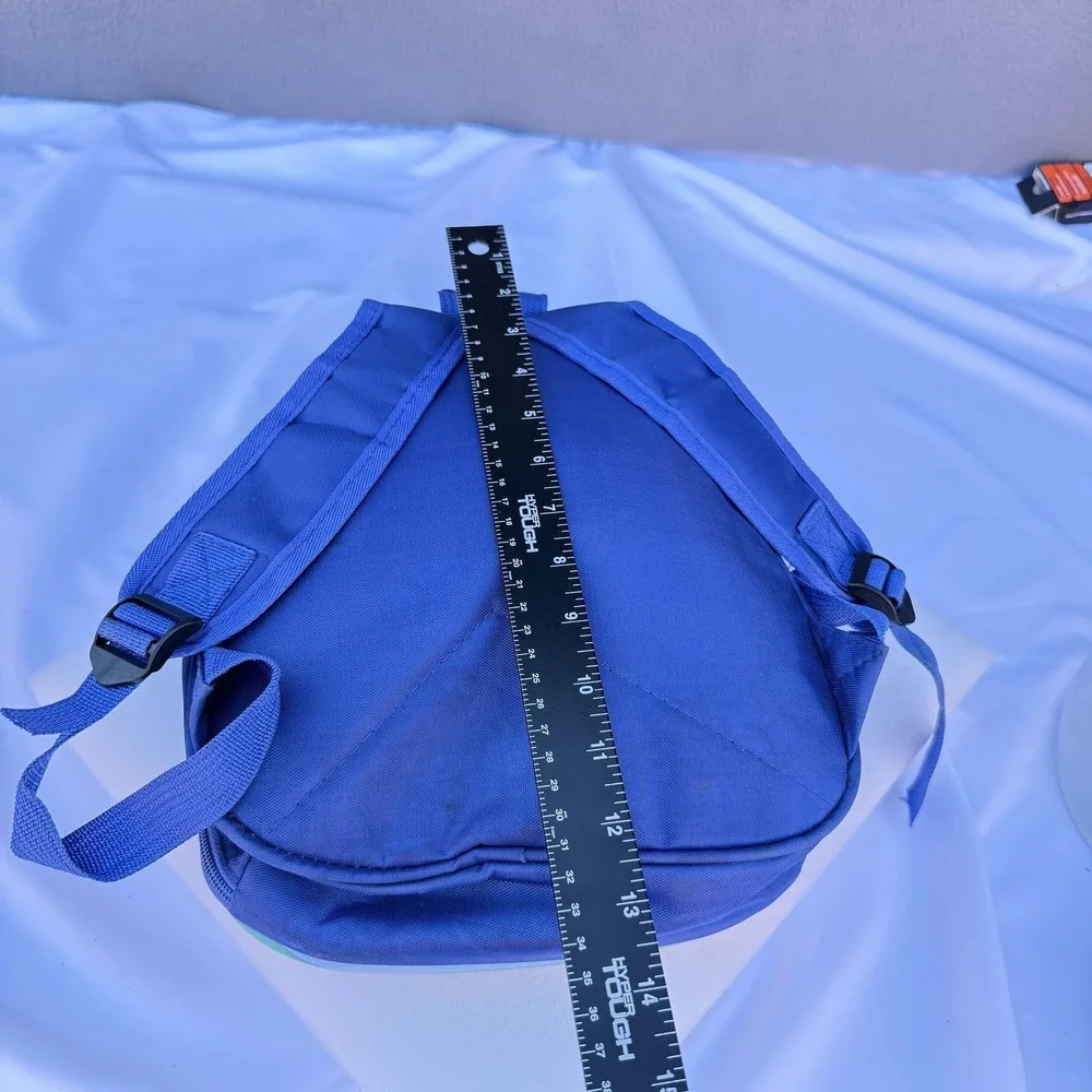 Mickey Mouse Kids Hard Shell Backpack Blue Rainbow Cartoon 14in Boys School Bag